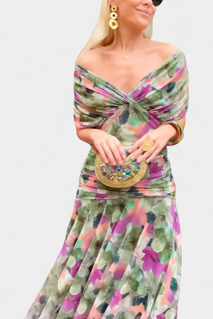 Julia | Elegantes fließendes Abendkleid