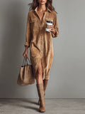 Klara | Elegantes Herbst Kleid im Midi-Stil für Hochzeitsgäste