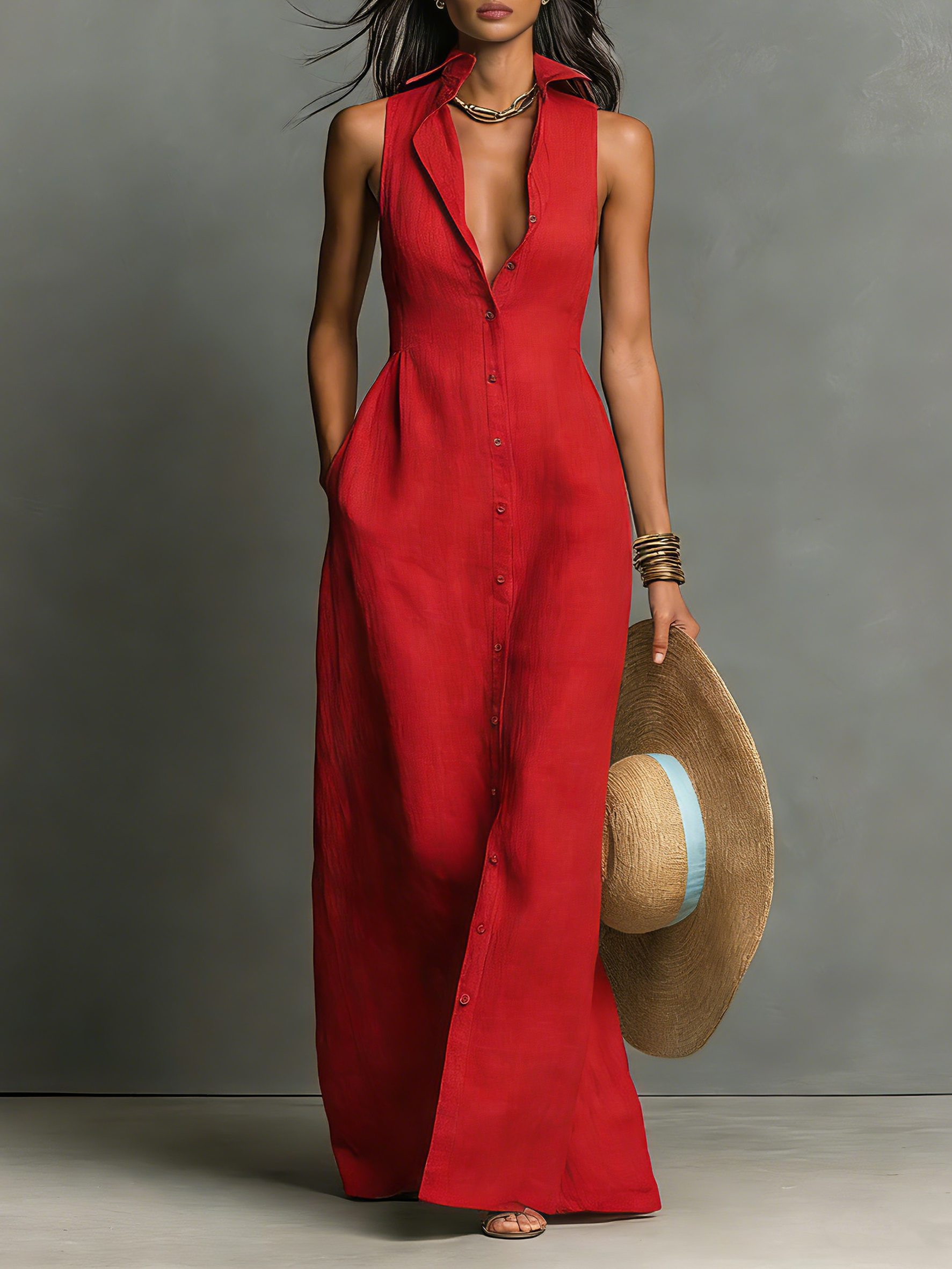 Nina | Elegantes Herbst-Maxikleid