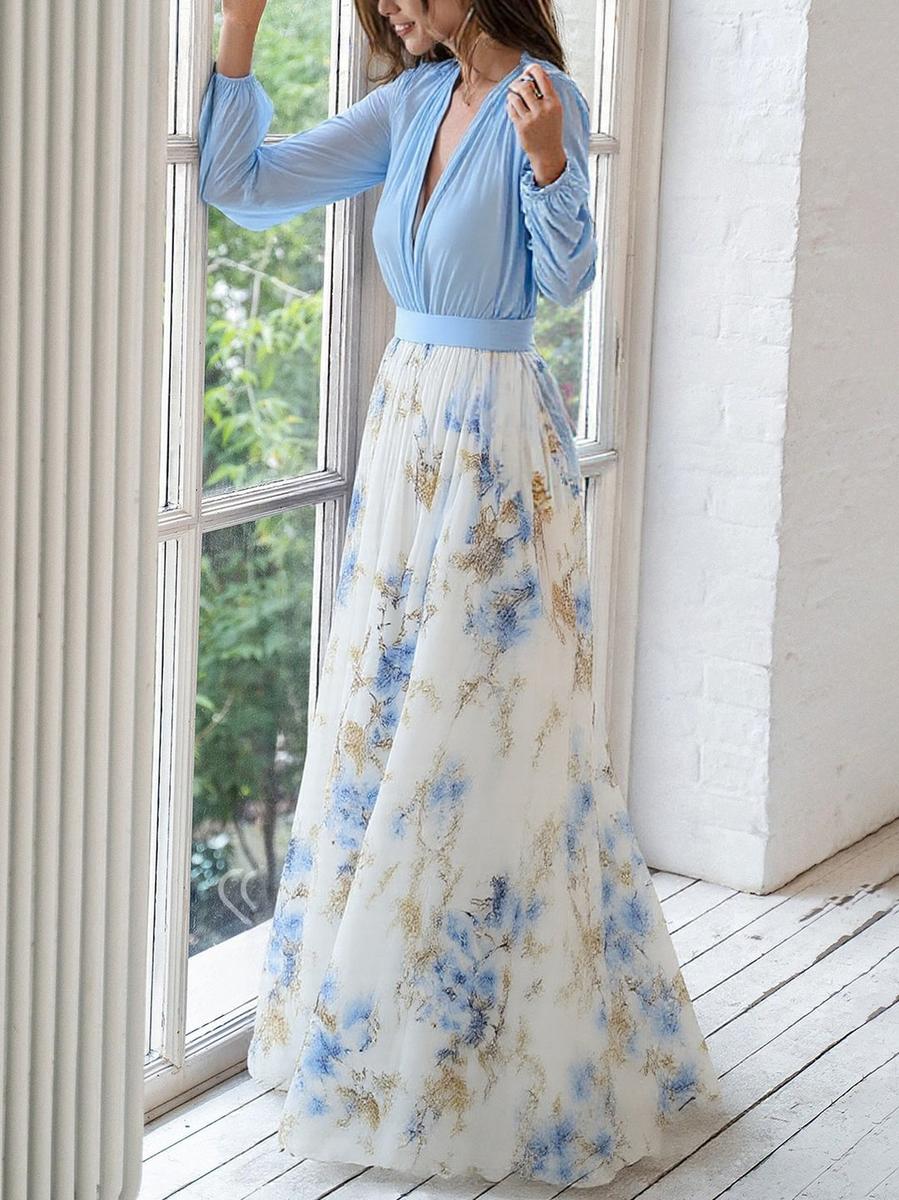 Nina | Elegantes Maxikleid für Herbst-Hochzeiten
