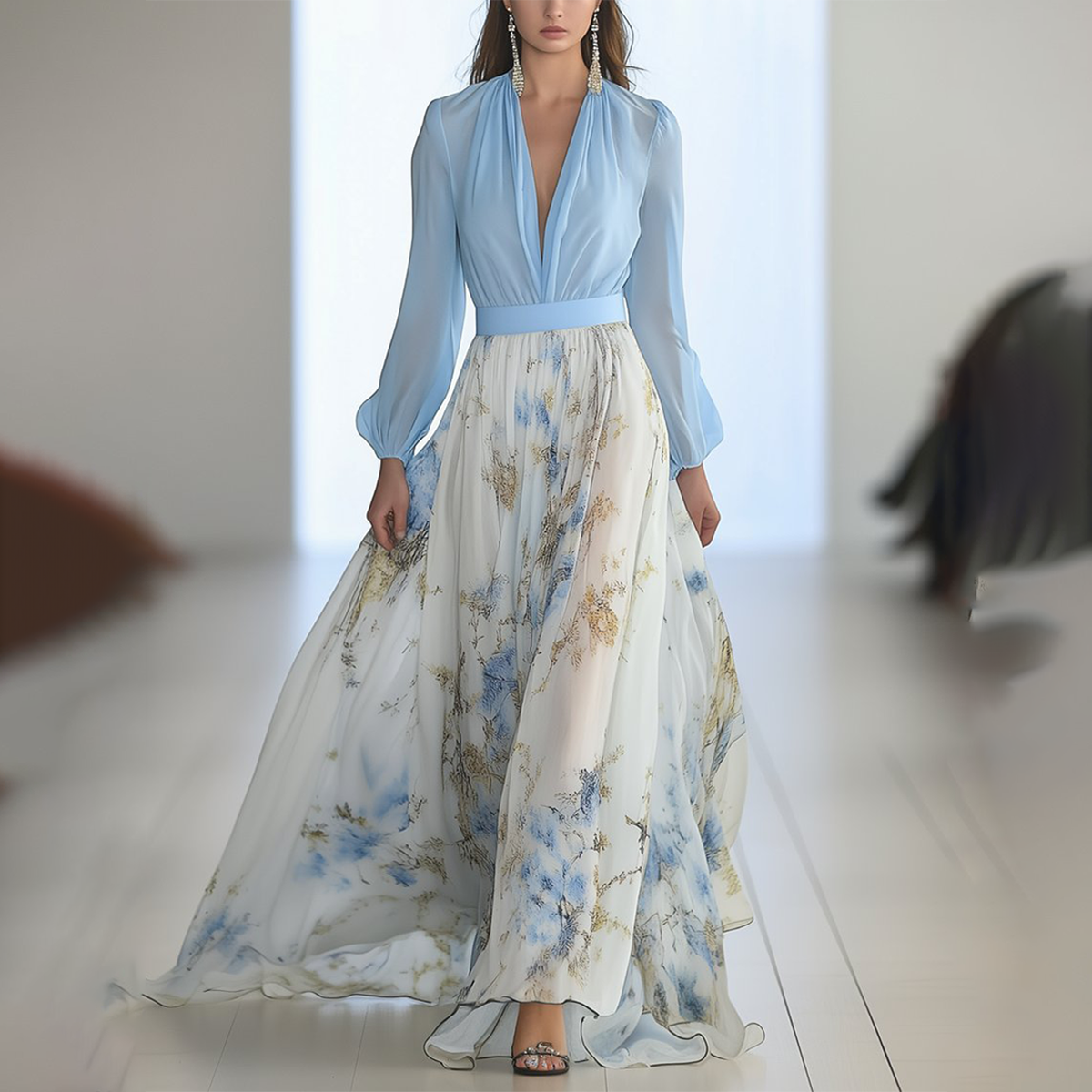 Nina | Elegantes Maxikleid für Herbst-Hochzeiten