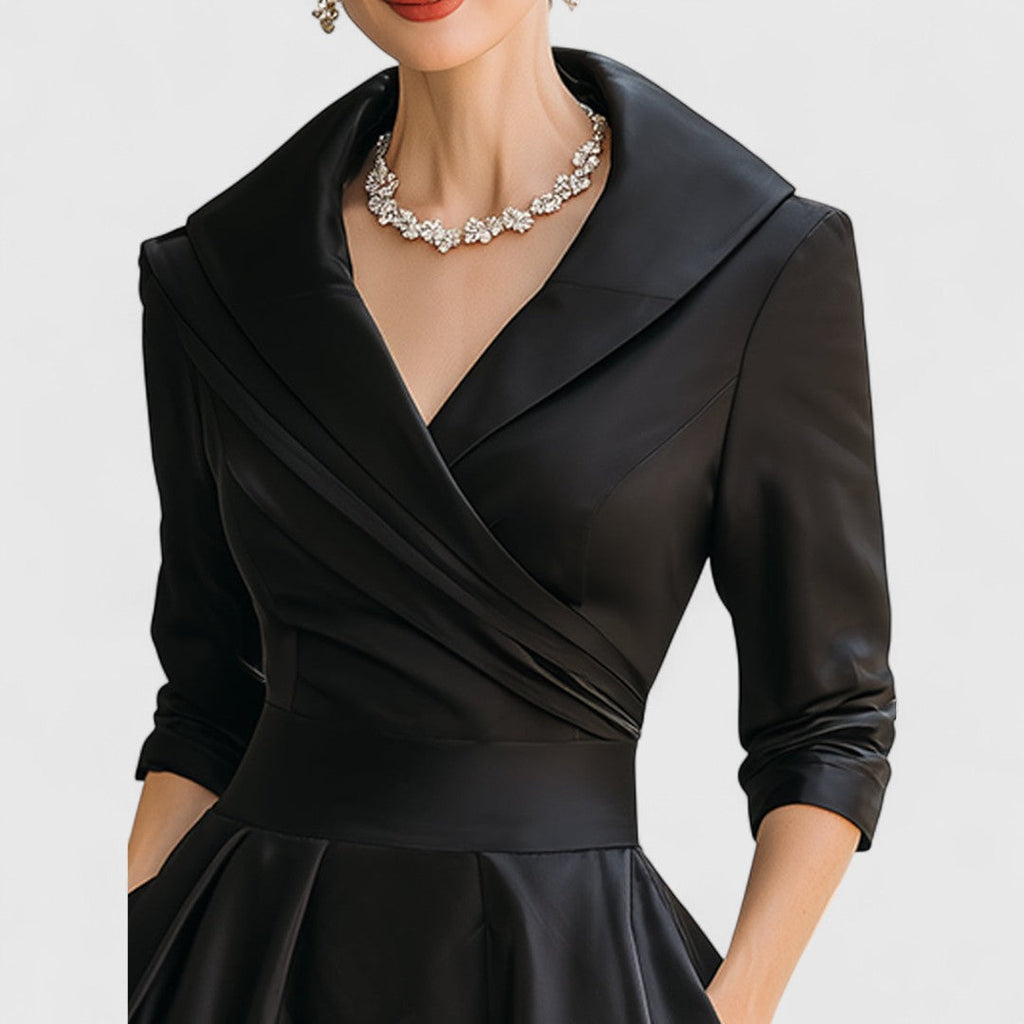 Ida | Elegantes Midikleid mit Wickelbrust für Damen