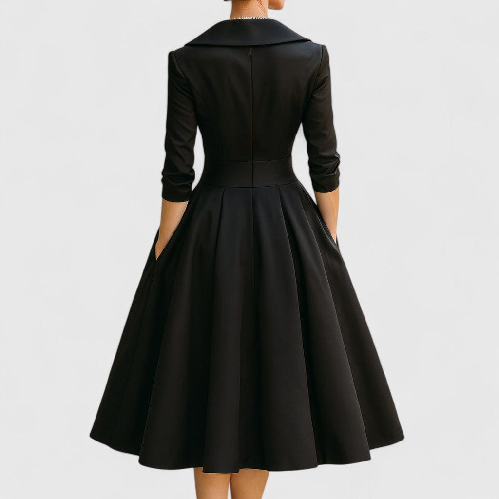 Ida | Elegantes Midikleid mit Wickelbrust für Damen