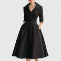 Ida | Elegantes Midikleid mit Wickelbrust für Damen