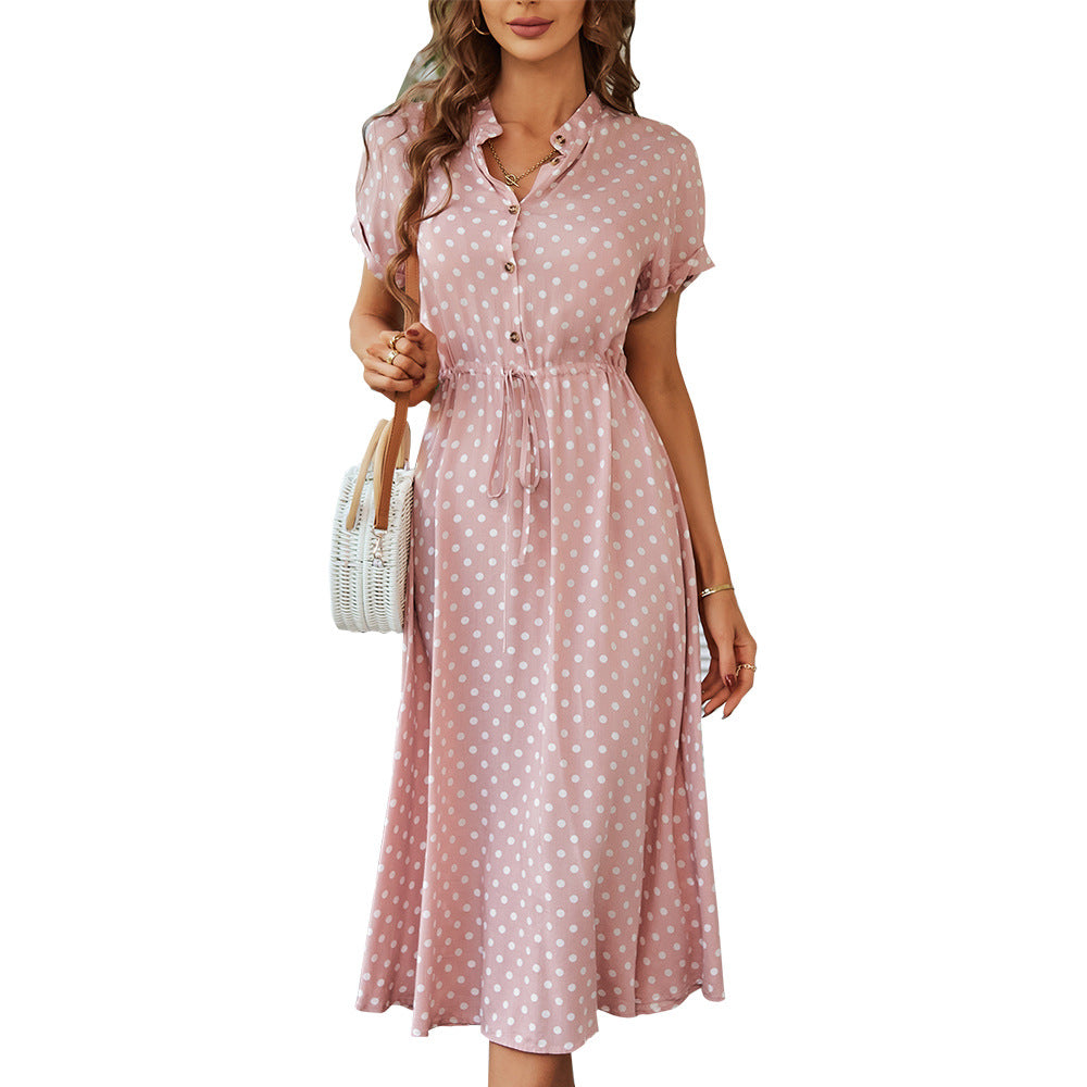 Marlene | Elegantes Polka-Dot Sommer-Midikleid
