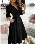 Marie | Elegantes Wickel-Sommerkleid