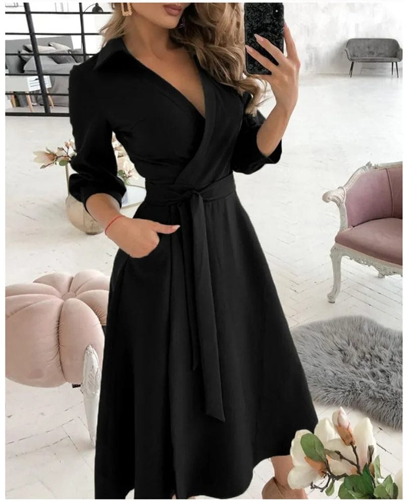 Marie | Elegantes Wickel-Sommerkleid