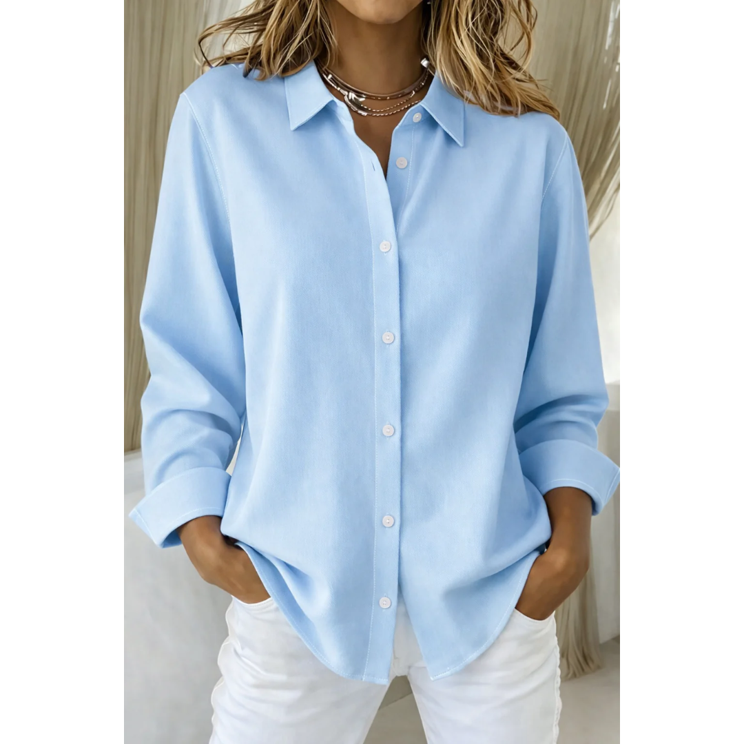 Eliana | Damen Elegante Bluse Minimalistisch Modern Stilvoll