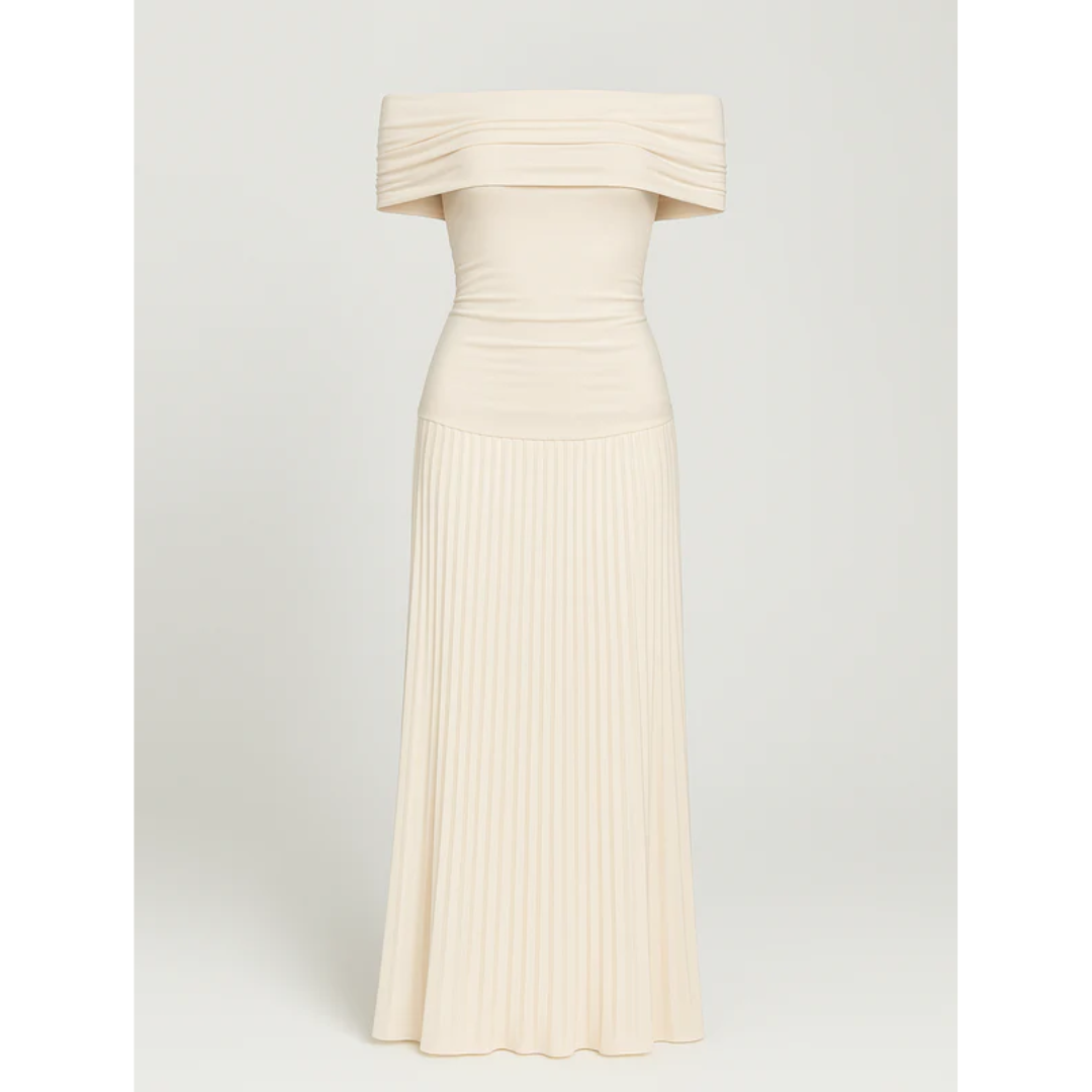 Elira | Damen Maxi Kleid Für Hochzeitsgast Mit Falten Design