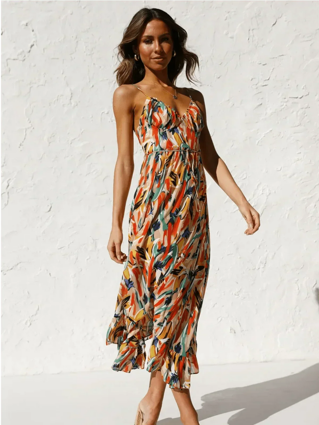 Jada | Buntes Midi-Kleid