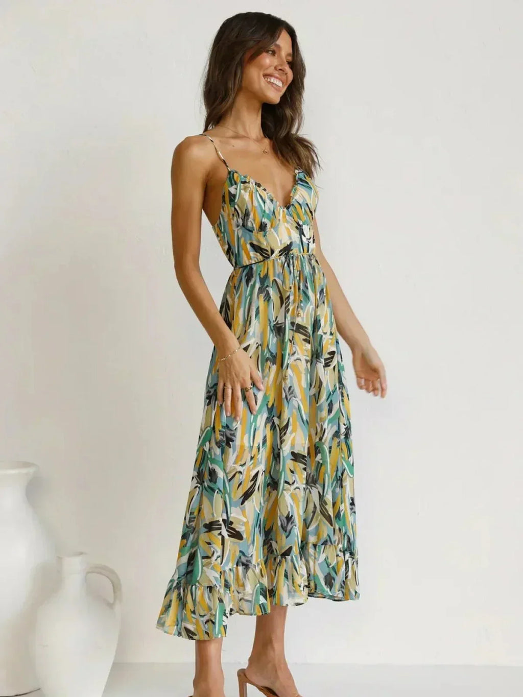 Jada | Buntes Midi-Kleid