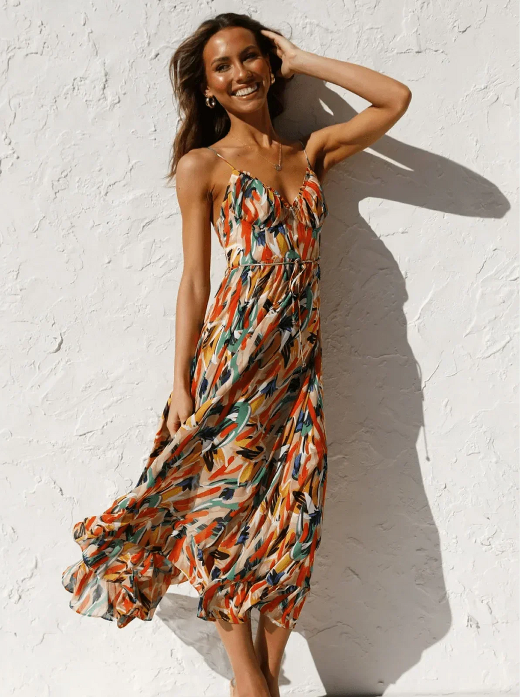 Jada | Buntes Midi-Kleid