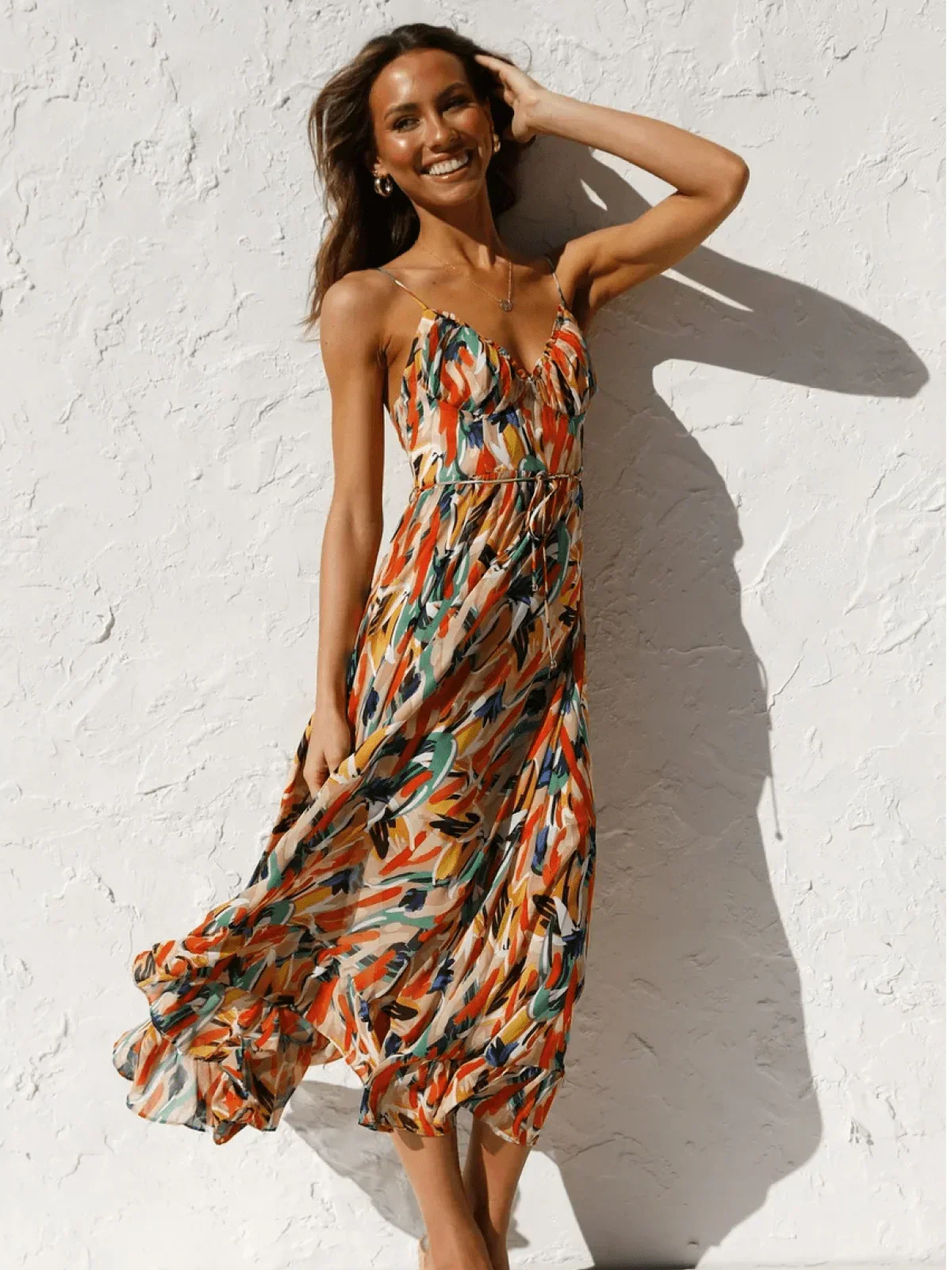 Jada | Buntes Midi-Kleid