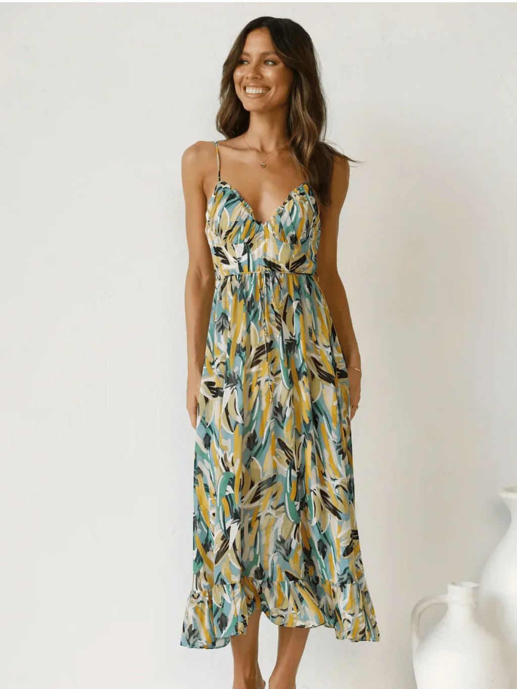 Jada | Buntes Midi-Kleid