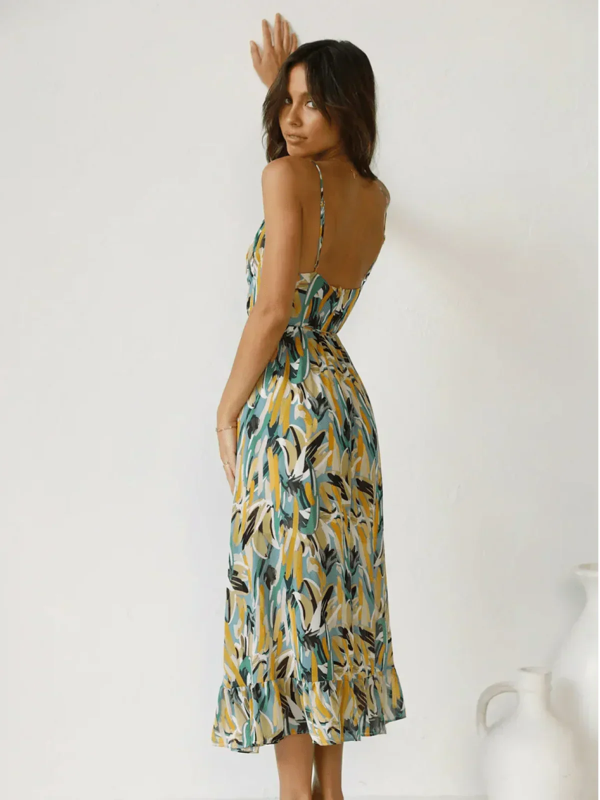 Jada | Buntes Midi-Kleid