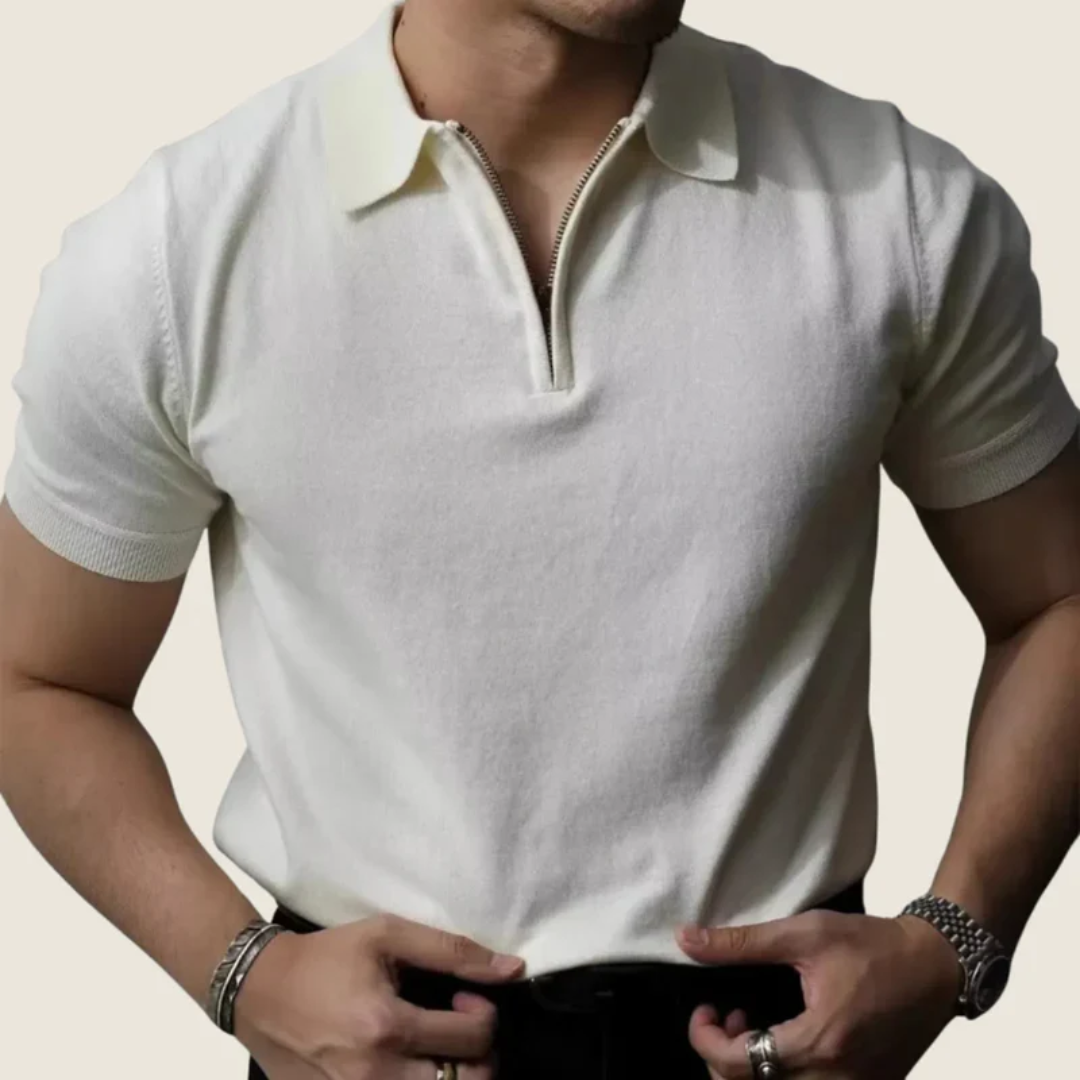 Erik | Herren Poloshirt mit Reißverschluss Sommer – Polo Zipper Herren 2026
