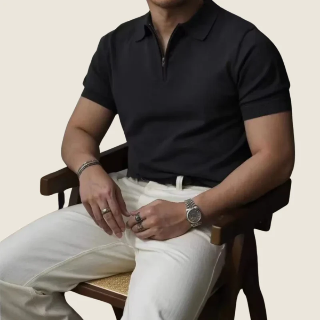 Erik | Herren Poloshirt mit Reißverschluss Sommer – Polo Zipper Herren 2026