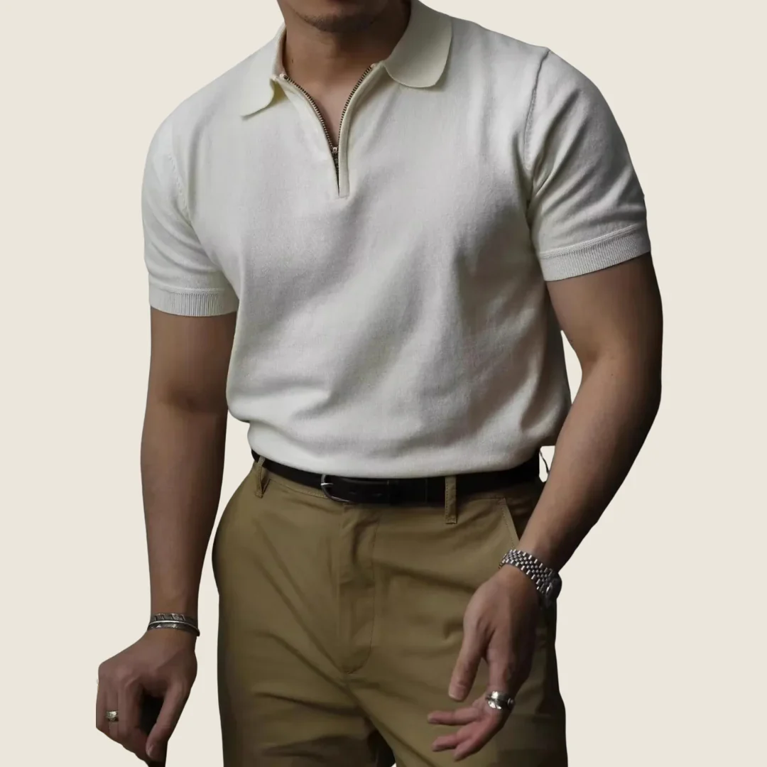 Erik | Herren Poloshirt mit Reißverschluss Sommer – Polo Zipper Herren 2026