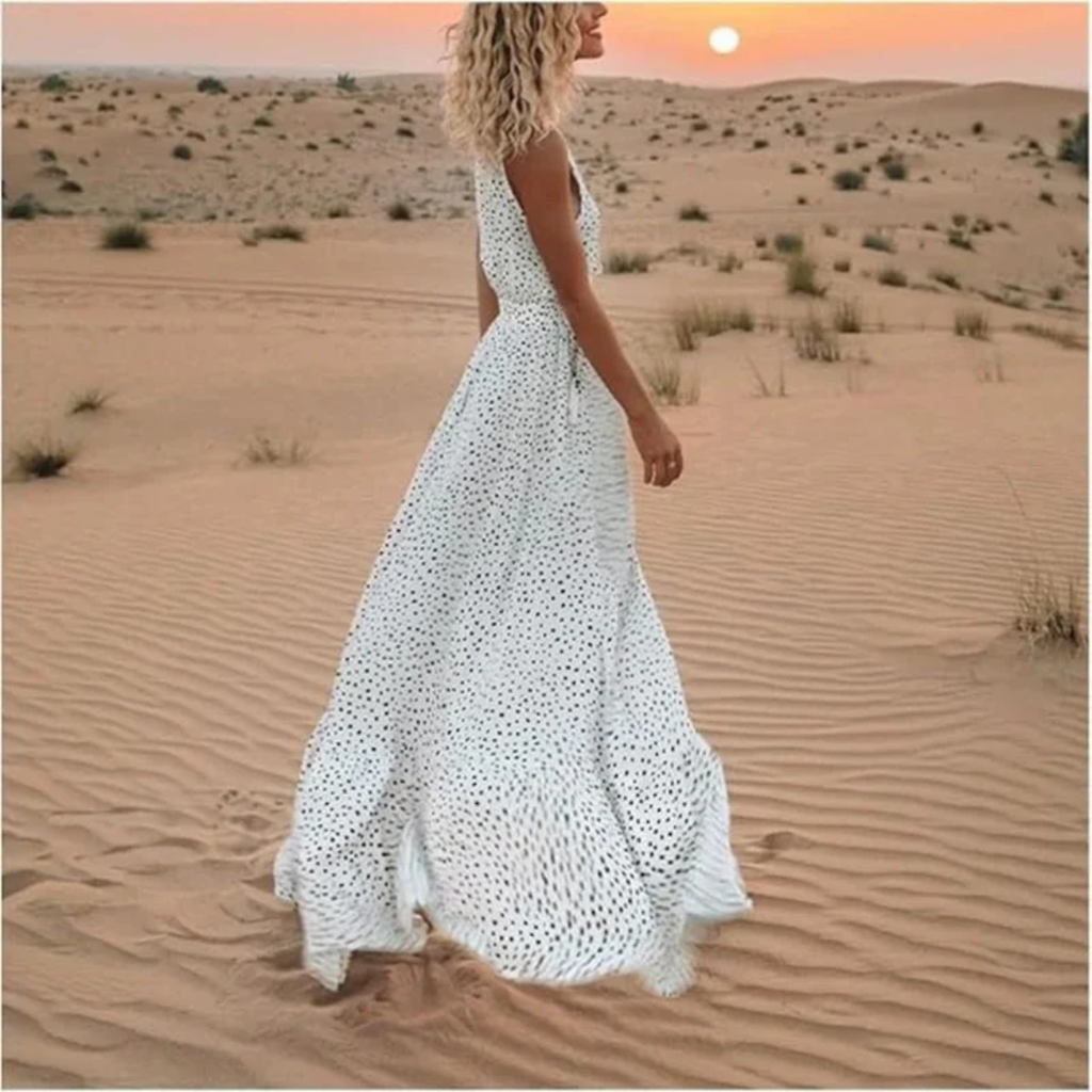Eloria | Damen Sommerkleid Maxi im Boho Stil Modern