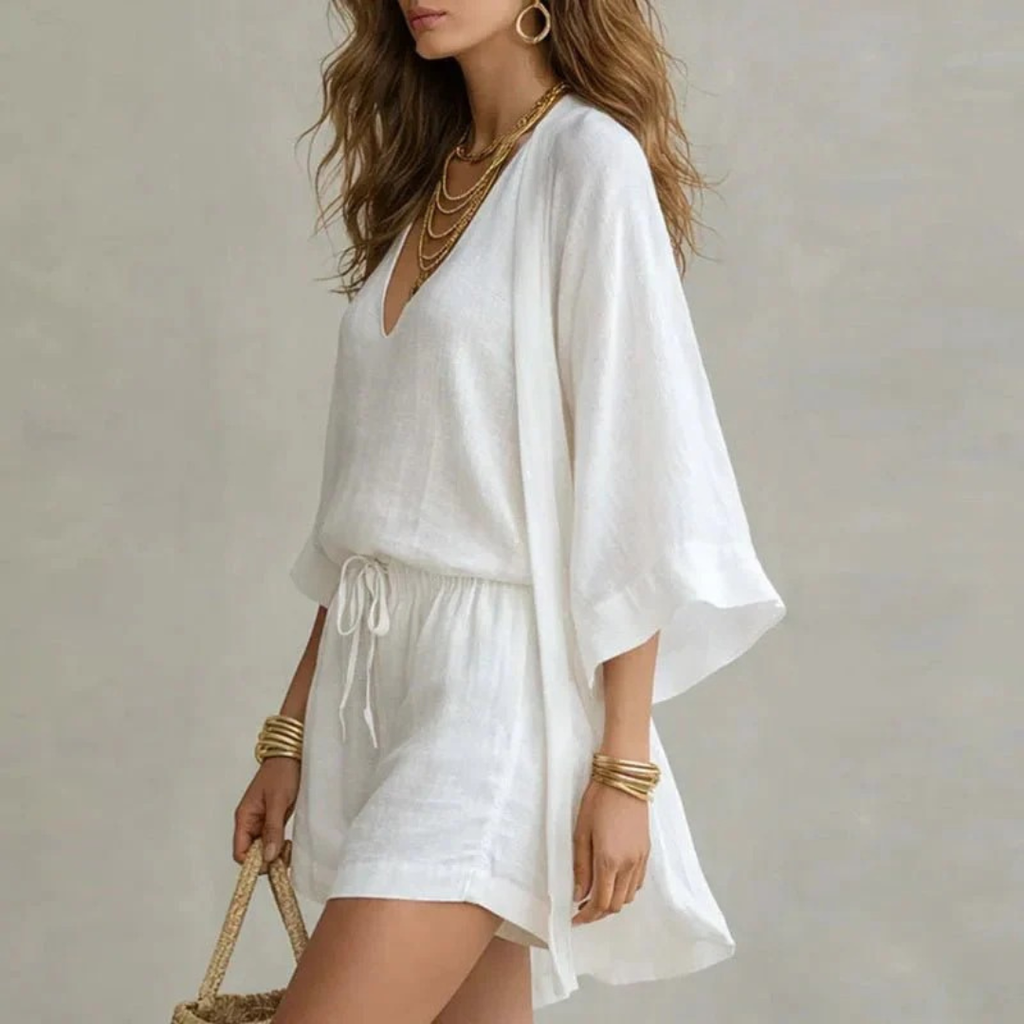 Emmy | Damen Leichtes Sommer Kimono Set