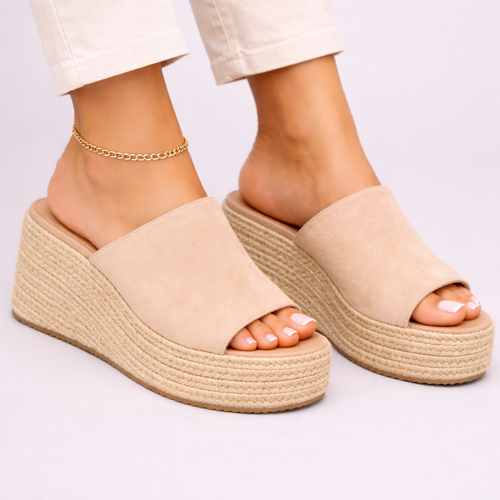 Esperanza | Damen Espadrille Wedge Sandalen