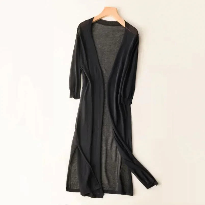 Eulalia | Damen Lange Strickjacke