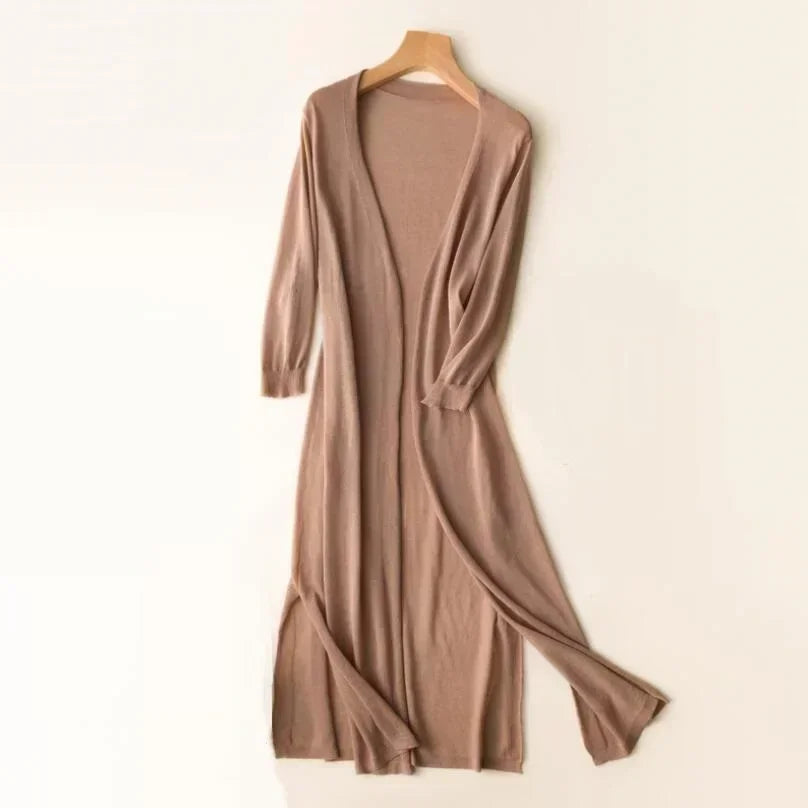Eulalia | Damen Lange Strickjacke