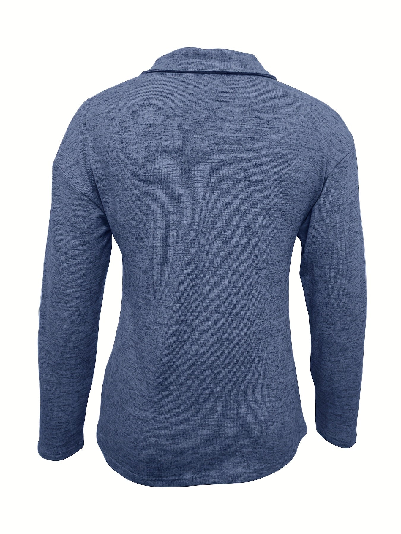 Tara | Damen Half-Zip Pullover Langarm Casual Oberteil Polo