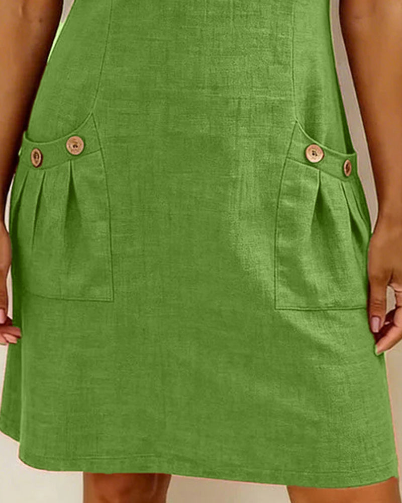 Renaty | Baumwollkleid mit Reißverschluss