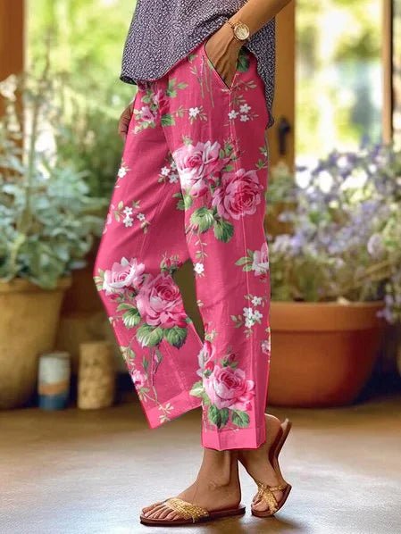 Roseanne | Florale Freizeit-Hose