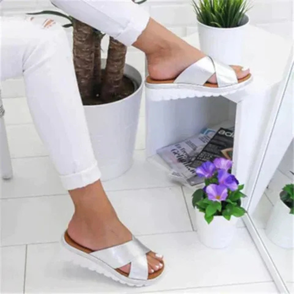 Farah | Moderne Damen Sandalen Alltag Reise flach