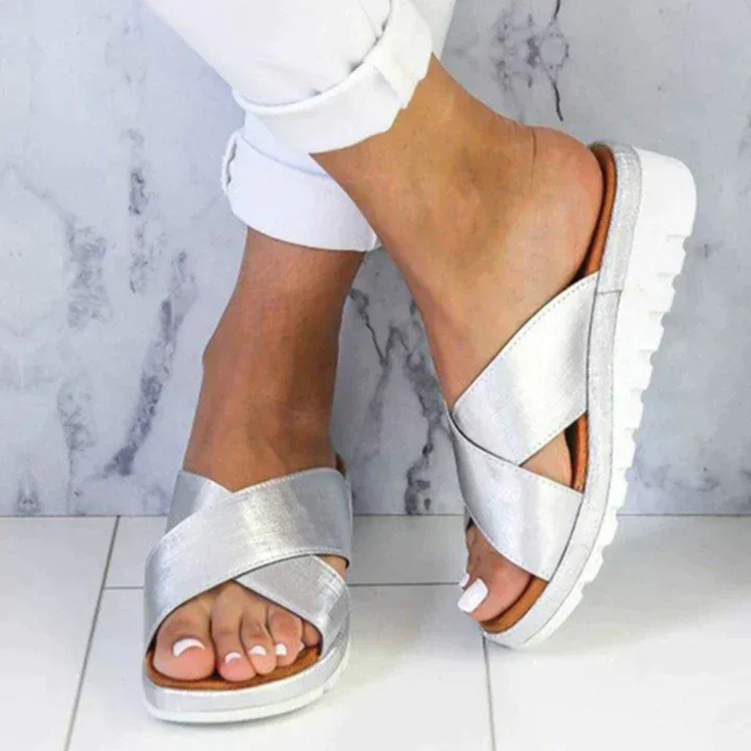Farah | Moderne Damen Sandalen Alltag Reise flach