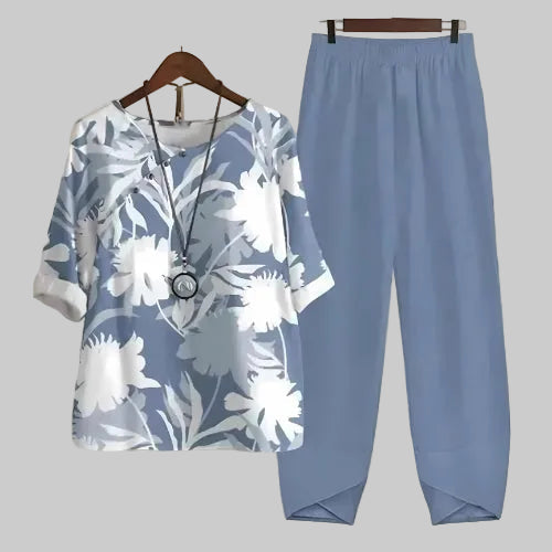 Felicitas | Damen Schmetterling Print Freizeitset