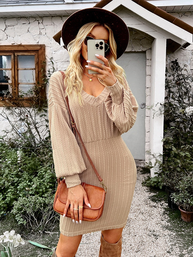 Theresa | Festliches Strickkleid für elegante Damen