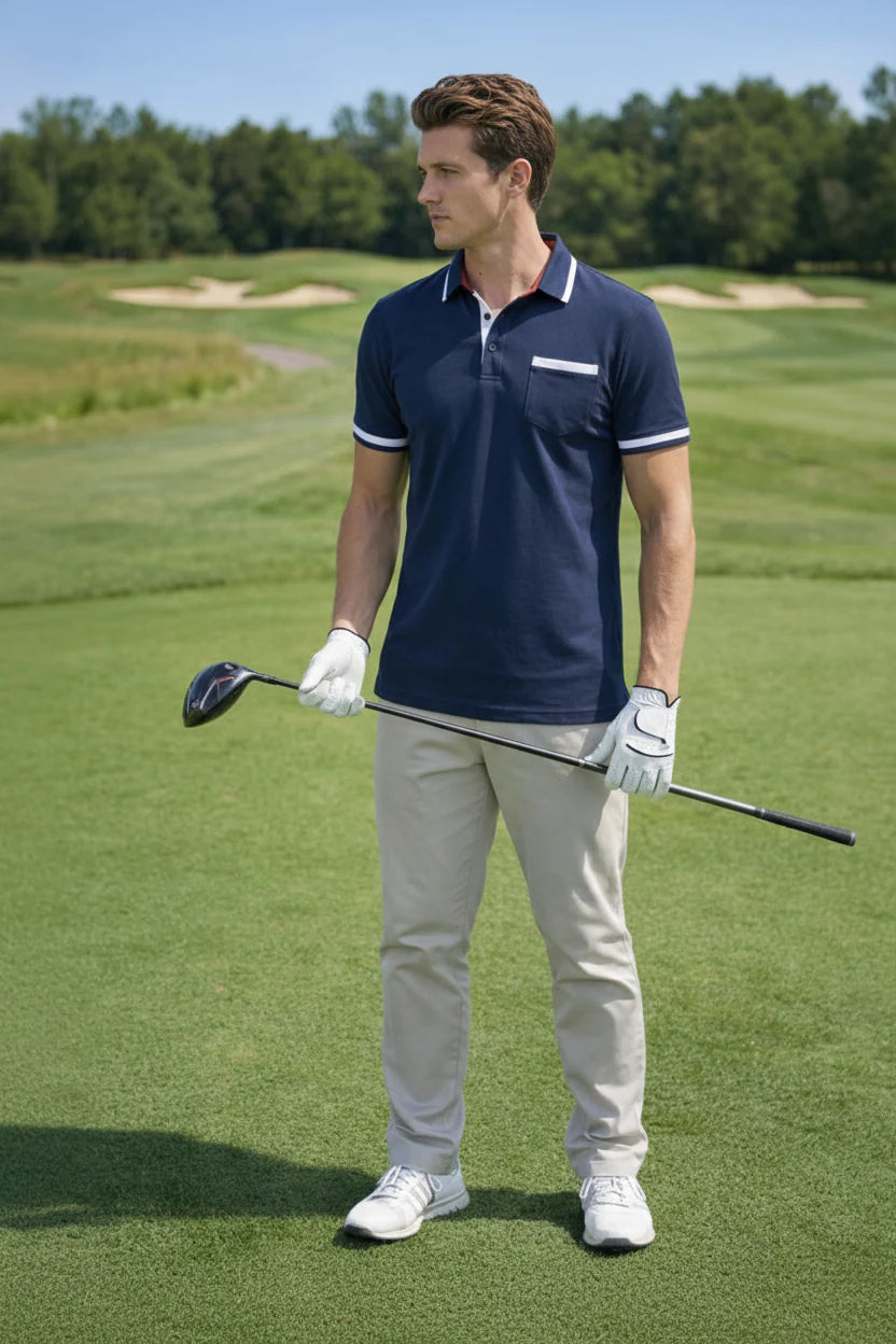 Klassisches Herren Poloshirt mit zeitloser Passform
