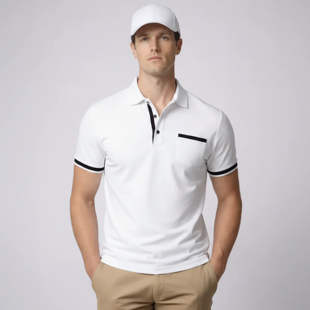 Klassisches Herren Poloshirt mit zeitloser Passform