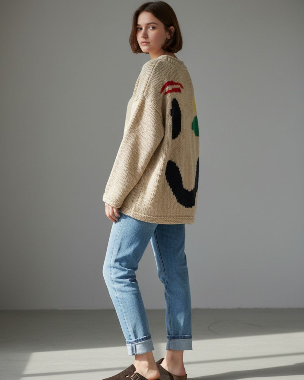 Oversized Strickpullover für Damen