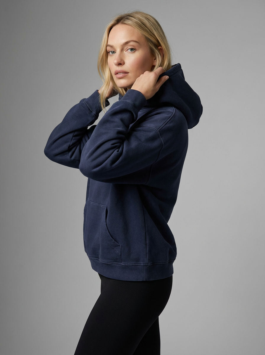 Unisex Hoodie in kurzer Länge mit Druckmuster