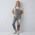 Denim-Latzhose für Damen in lockerer Passform