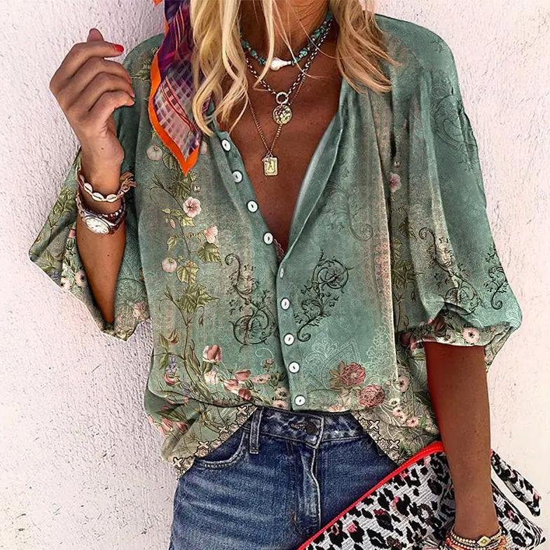 Emilia | Fließende Boho-Bluse