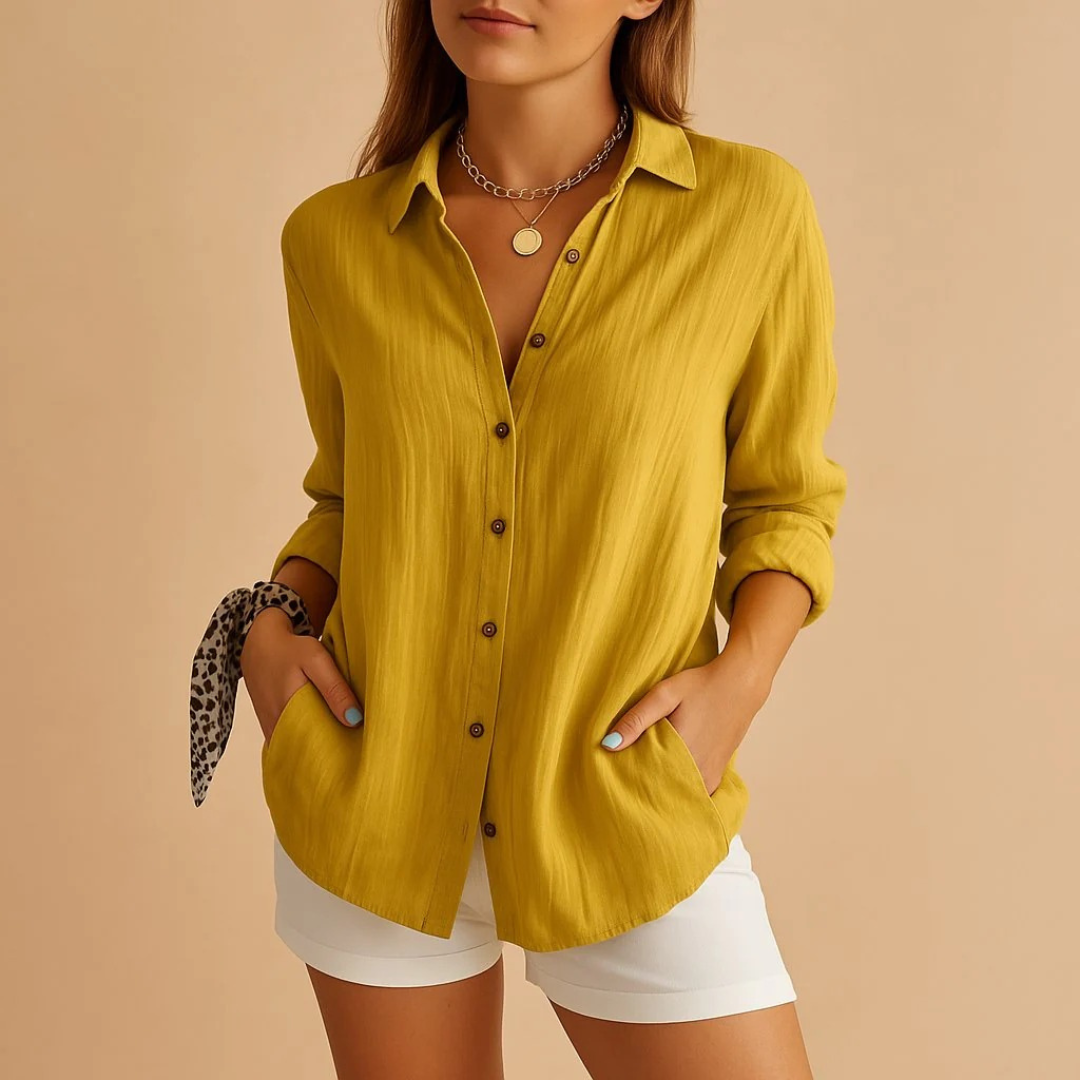 Florentine | Damen Bluse aus Leinen Locker