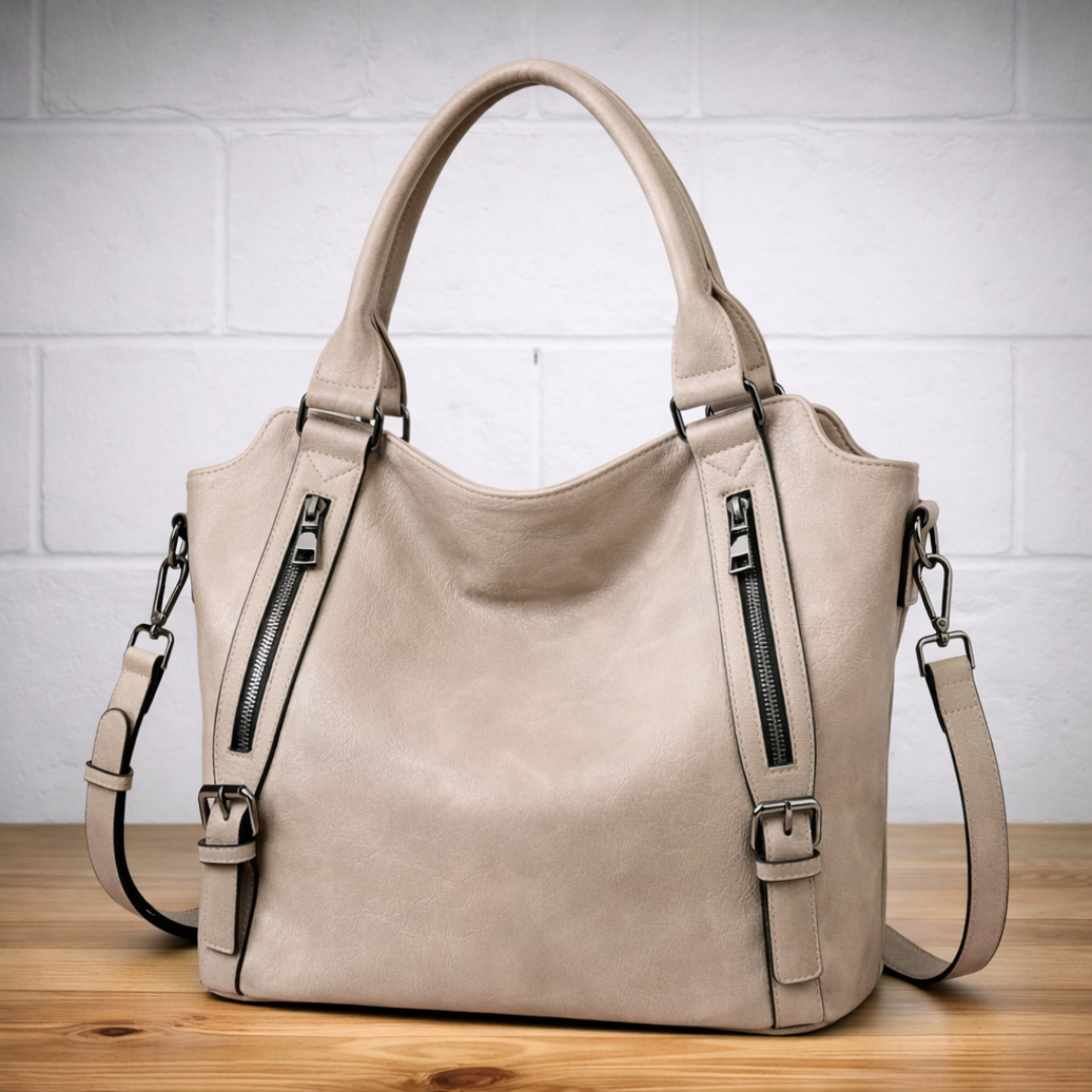 Franka | Damen Schultertasche mit Verstellbarem Riemen
