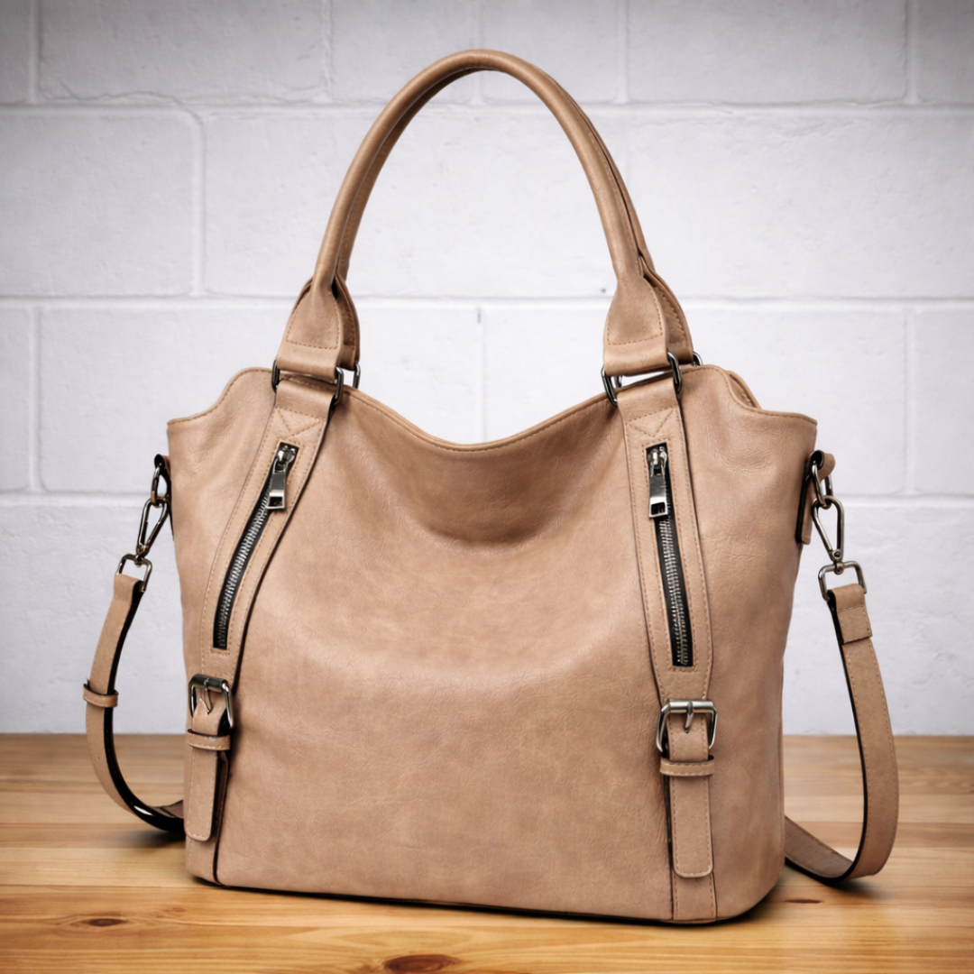 Franka | Damen Schultertasche mit Verstellbarem Riemen