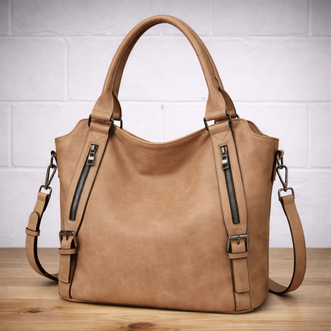 Franka | Damen Schultertasche mit Verstellbarem Riemen