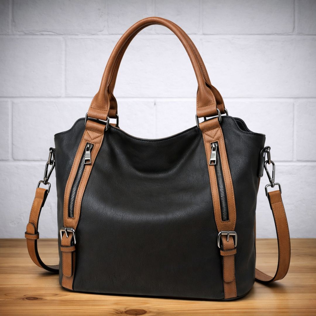 Franka | Damen Schultertasche mit Verstellbarem Riemen