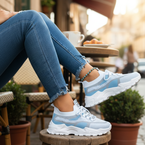 Friederike | Damen Atmungsaktive Mesh Sneaker