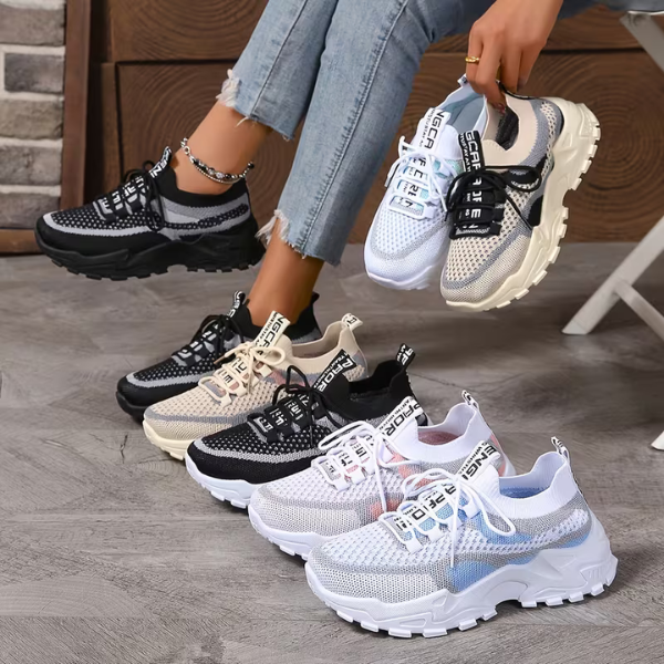 Friederike | Damen Atmungsaktive Mesh Sneaker