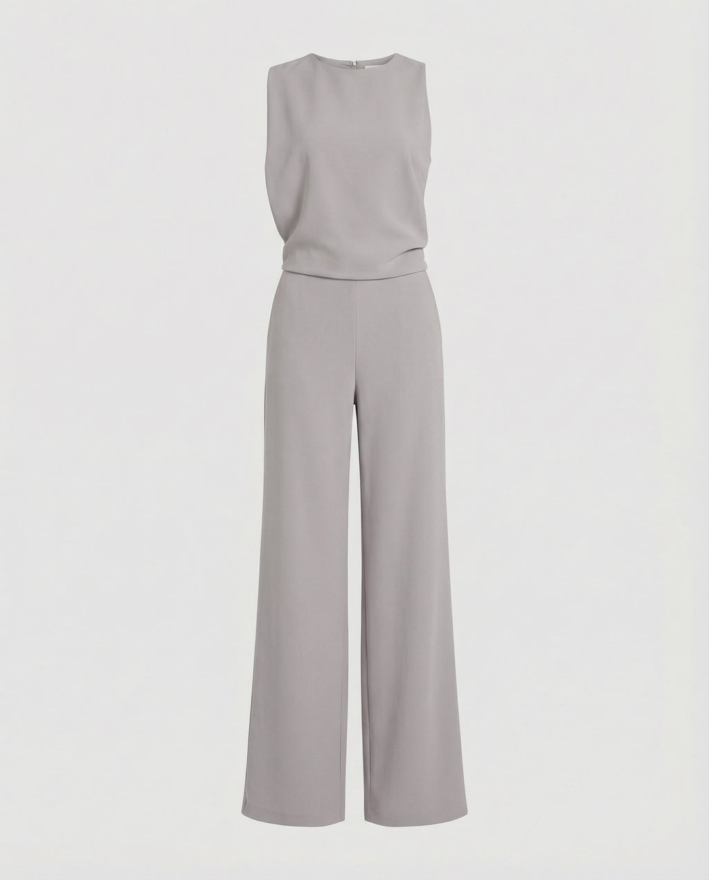 Weites Set im Jumpsuit Design mit Kurzarm Oberteil und Hohem Kragen