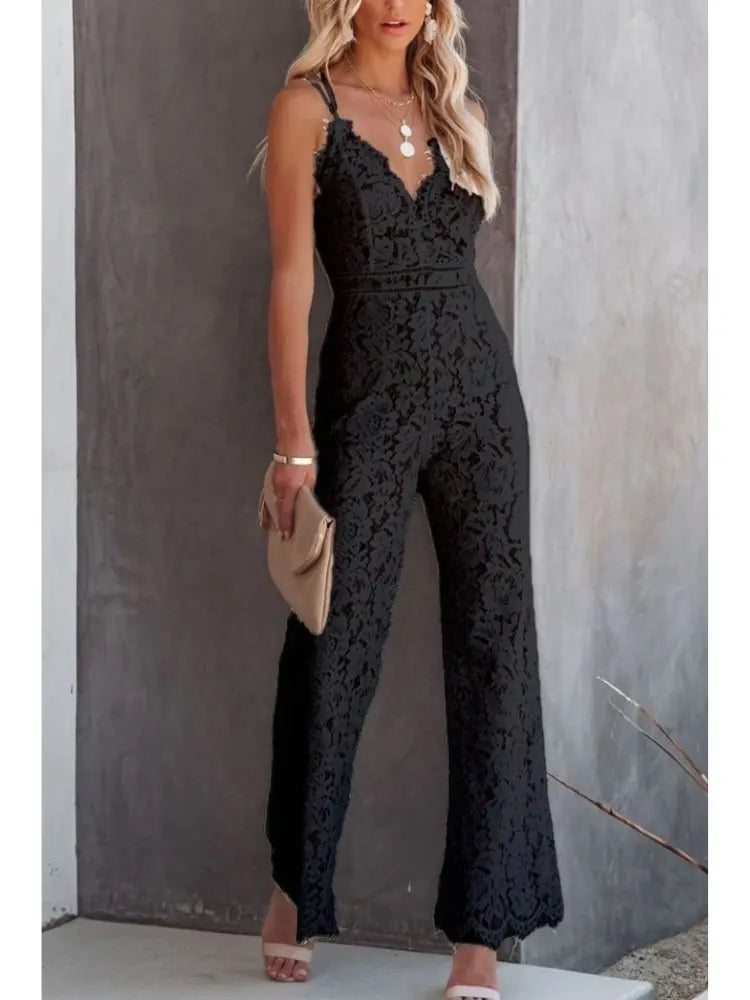 Gabriela | Damen Ärmellos Overall mit Weitem Bein