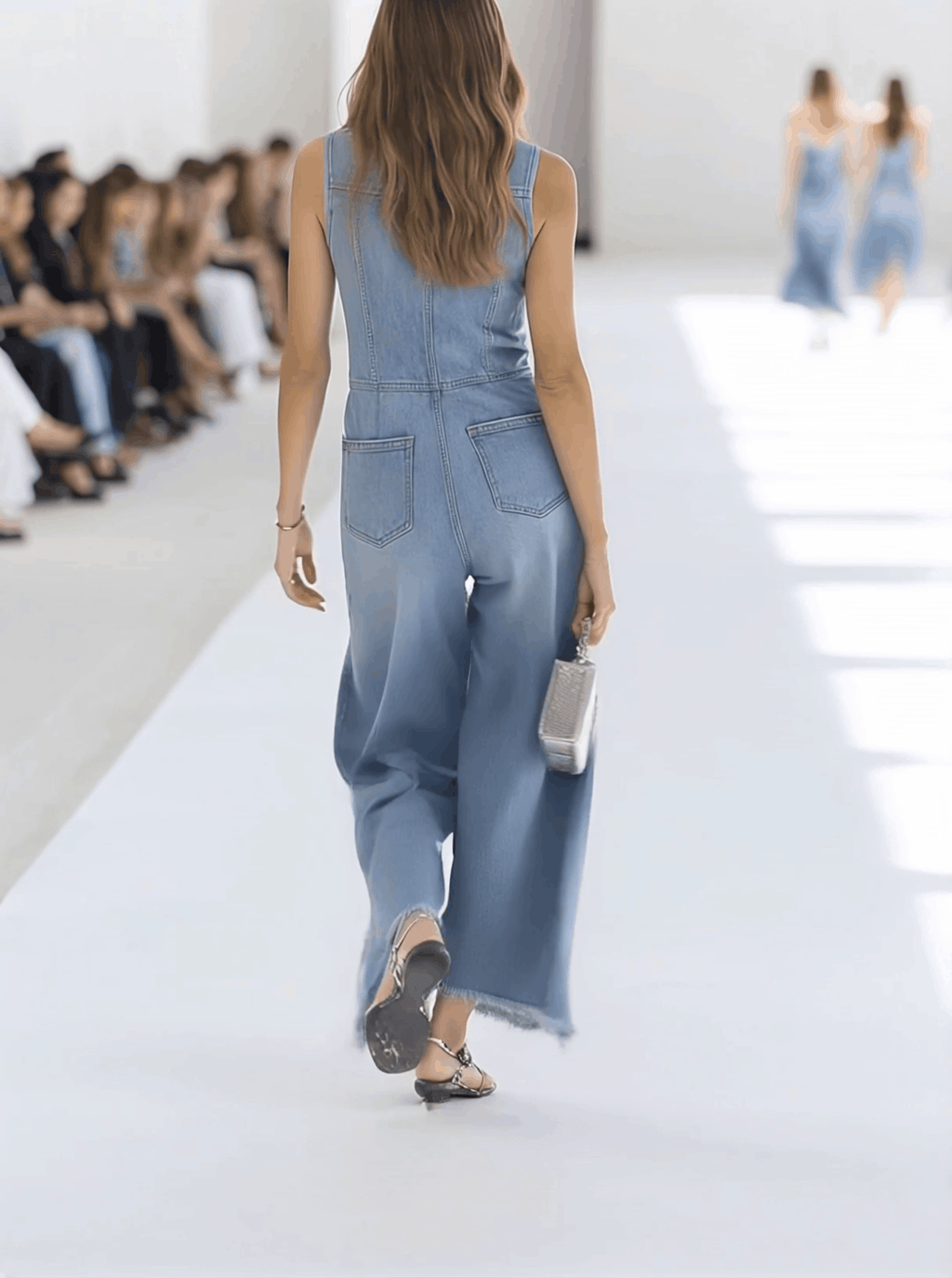 Galiana | Damen Ärmellose Wide Leg Overall